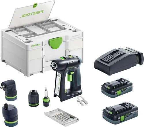 Festool Batteridrevet Drill/Driver C 18 HPC 4.0 I-Set