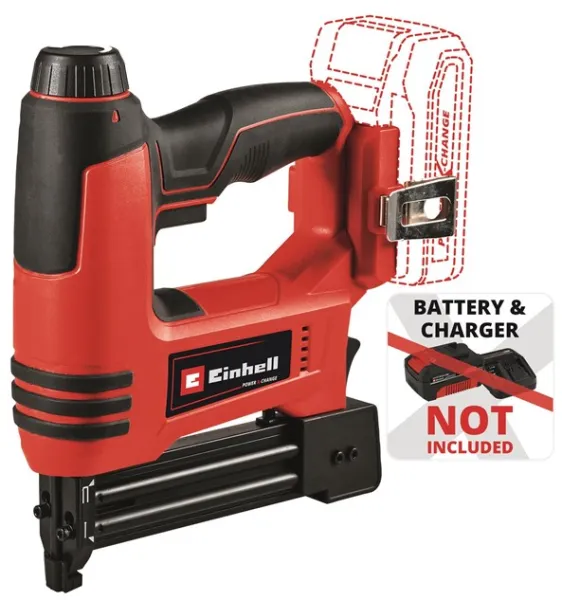 Einhell TE-CN 18 Li stiftepistol og spikerpistol med 18-volts batteri uten batteri og lader