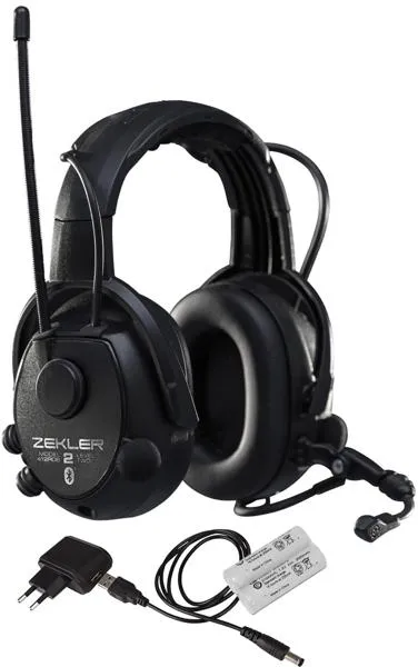ZEKLER Hørselsvern 412RDB inkl. batteri og lader
