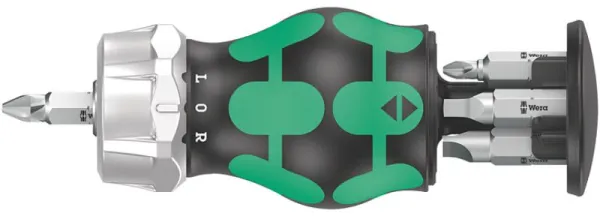 Wera Kraftform Kompakt Stubby Magasin RA 1, 6 deler