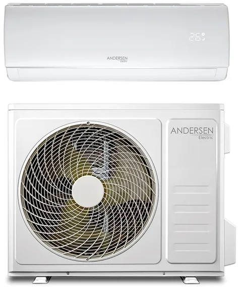 Andersen Electric AE 12000 luft/luft varmepumpe med WiFi, 3,8 kW, 5–72 m², hvit